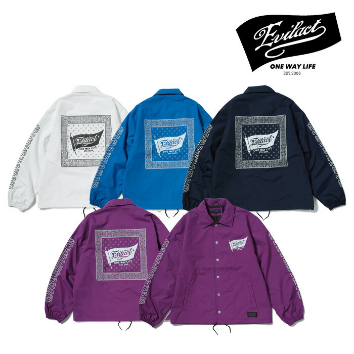 EVILACT (イーブルアクト)BANDANA COACH JKT【コーチジャケット】【EA26-ACT1-J03】【2026 SPRING/SUMMER 新作】 インタープレイ INTERPLAY｜Interplay