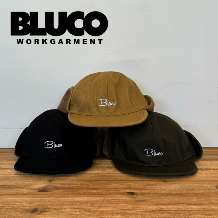 BLUCO/ブルコ　EAR FLAP CAP ブラック EAR FLAP CAP – BLUCO. INC
