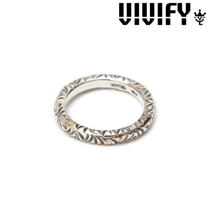 VIVIFY(ヴィヴィファイ)(ビビファイ)Full Arabesque Ring w/gold(3mmbody)【オーダーメイド 受注生産】【キャンセル不可】【VIVIFY リング】【VFR-122】|Interplay