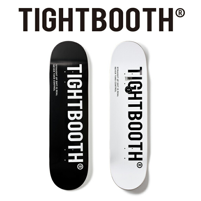 TIGHTBOOTH (タイトブース) LOGO BLACK 【デッキ スケートボード スケボー】【TIGHTBOOTH PRODUCTION タイトブースプロダクション TBPR デッキ インタープレイ INTERPLAY】