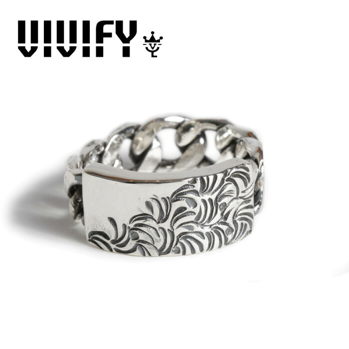 VIVIFY(ヴィヴィファイ)(ビビファイ)Arabesque Back Hallmarks ID Ring【VIVIFY リング】【VFR-156】【オーダーメイド ハンドメイド 受注生産】【キャンセル不可】｜Interplay