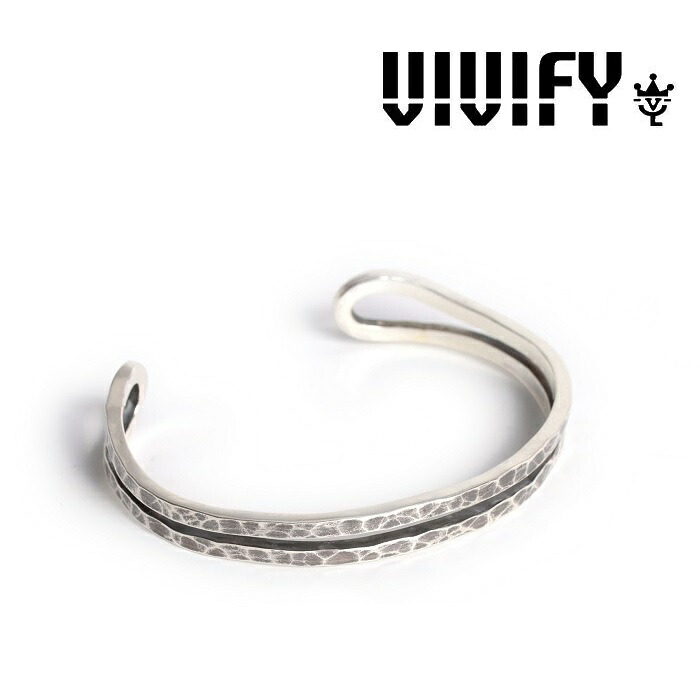 VIVIFY(ヴィヴィファイ)(ビビファイ)Loopin\' Bangle/ Hammered finish【VIVIFY バングル】【メンズ レディース】【VFB-194】【オーダーメイド ハンドメイド 受注生産】【キャンセル不可】｜Interplay