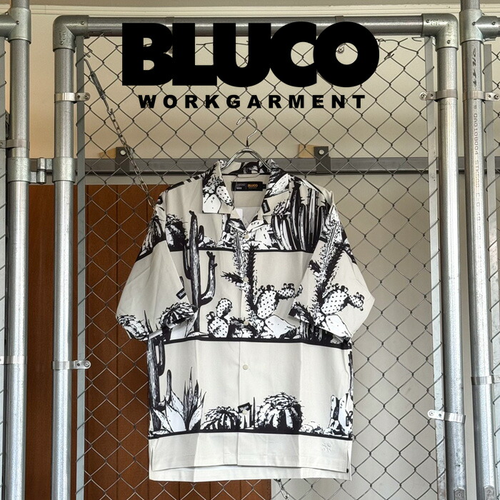 BLUCO (ブルコ)オープンカラーシャツ -CACTUS-【シャツ 半袖】【163-21-017】【2026 SUMMER COLLECTION】【お取り寄せ キャンセル不可】｜Interplay