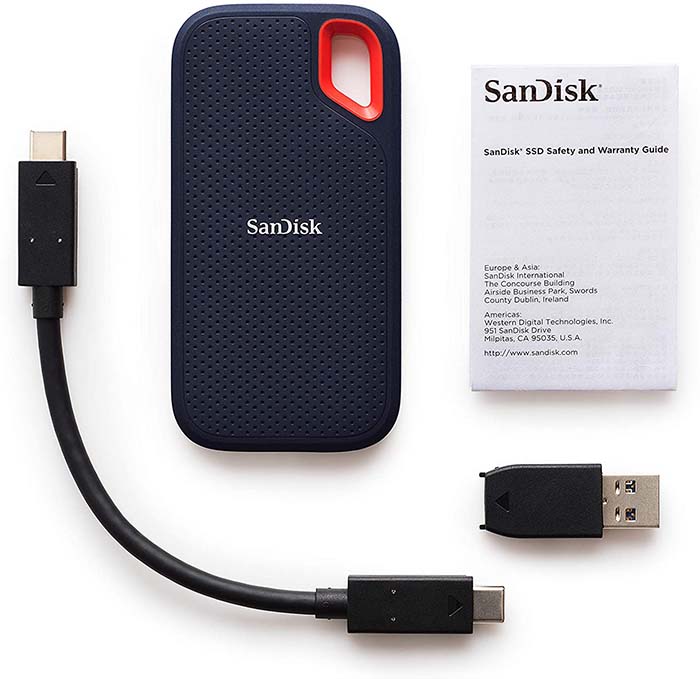 1年保証】SanDisk Extreme 2TB 読出最大1050MB/秒 USB3.2Gen2 SSD 外