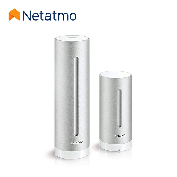 NETATMO ネタトモ ウェザーステーション スマホ相応う 気温・湿度・空圧・炭酸ガス・騒々しい音を位置づける