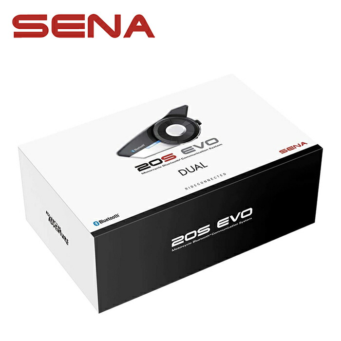 市場 Sena ヘッドセット EVO 通信システム オートバイ用 HDオーディオ 4.1 20S Bluetooth 先進的インターコム