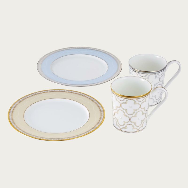 【Noritake（ノリ竹）】（トレフォリオゴールド＆プラチナ）昼まえありの実書き割り（色変り）3月末頃入荷予定を組むです。