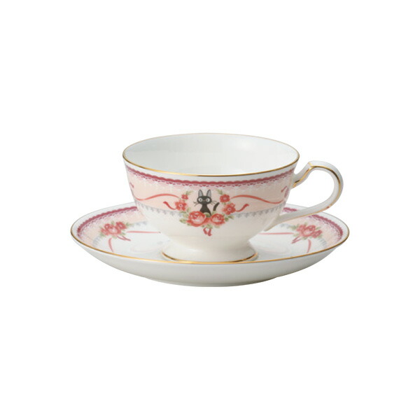 【Noritake（ノリタケ）】（魔女の宅急便）　ティー・コーヒー碗皿　（ピンク）画像