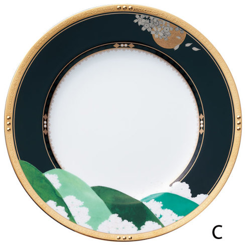 Noritake ノリタケ 四季色合い舞曲 しきさいろんど A F 27cm 保守的お皿組 6訪問者 イラスト多様性 Bestglycol Com