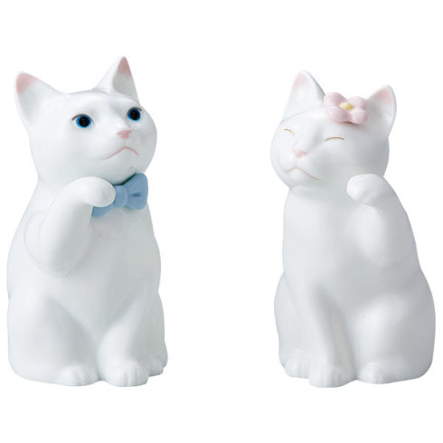 楽天市場】【Noritake（ノリタケ）】 置物 ネコ : インター