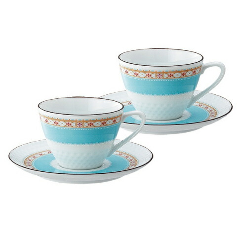 ノリタケ　パトリ　ティー・コーヒー碗皿ペアセット ノリタケ ハミングブルー ティー・コーヒー 碗皿 ペアセット