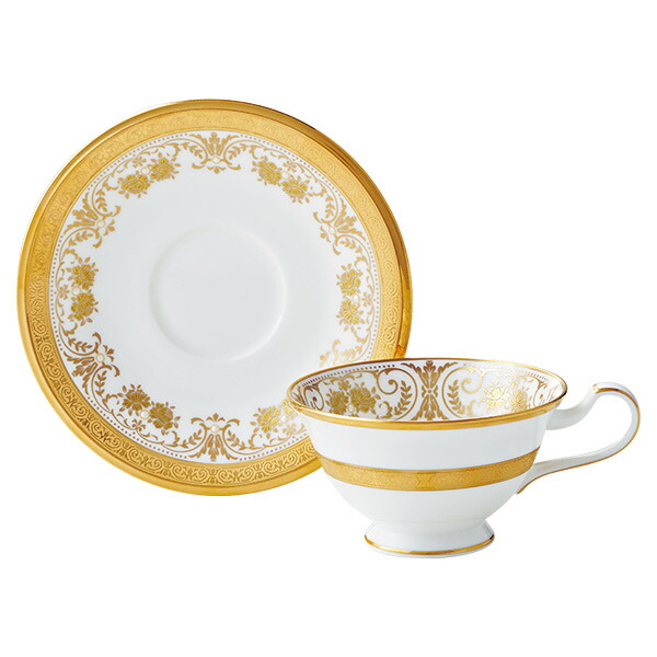 【Noritake（ノリ竹）】（ジョージアン九重の天） 紅茶・珈琲碗皿