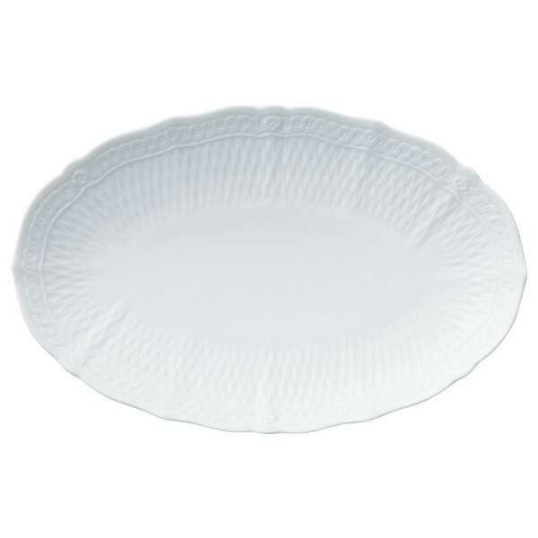 ノリタケ　シェールブラン　オバール皿　27cm 楽天市場】ノリタケ食器 【cher blanc】シェール ブラン 27cm