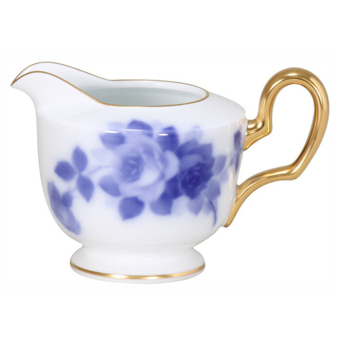 【大倉陶園　Okura touen】　〈ブルーローズ　Blue Rose 〉　クリーマー（大）　　8011A/10BC｜インターランド店