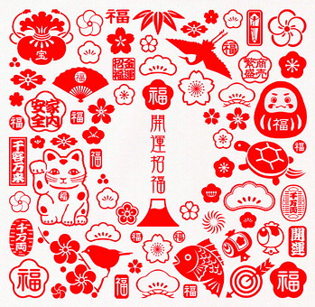 【代引不可】福づくしふきん (開運) 【ご申しつけるユニット50枚】