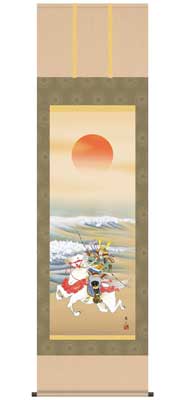 掛け軸（端午の節句） 大成武者（尺五）／榎本東山｜インターランド店
