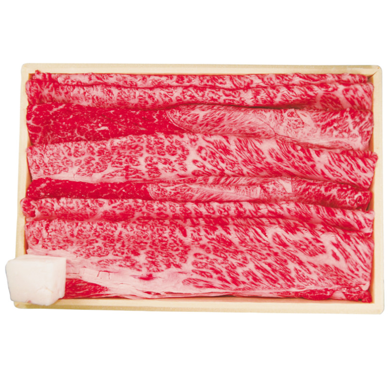 産地直送 【代引不可】 国産黒毛和牛肩・肩ロースすき焼き用 K8672-104A|インターランド店