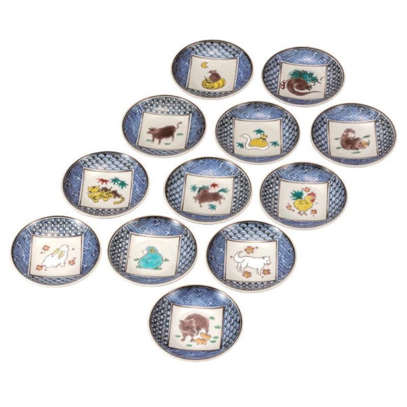 楽天市場】九谷焼 3.2号皿揃 十二支 ＜和食器 干支 皿 小皿 セット