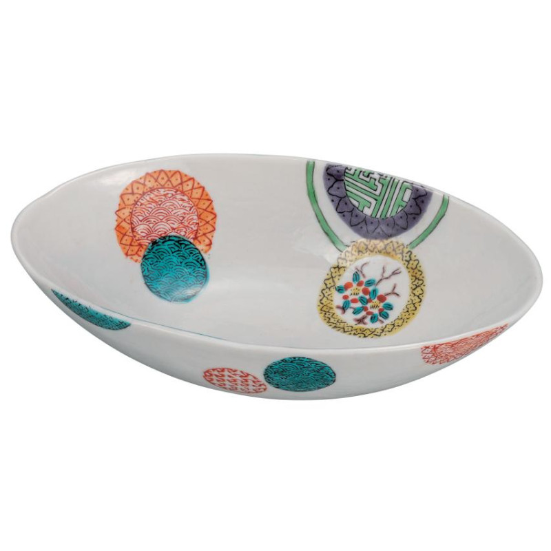 楽天市場】九谷焼 青風窯7号鉢（八角鉢）染付宝紋花鳥SH-06 : 九谷陶芸