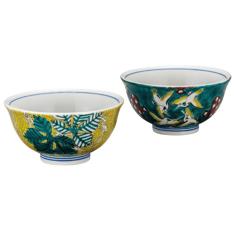 【代引不可】 【九谷焼】 組飯碗・古九谷吉兆 K9-578|インターランド店