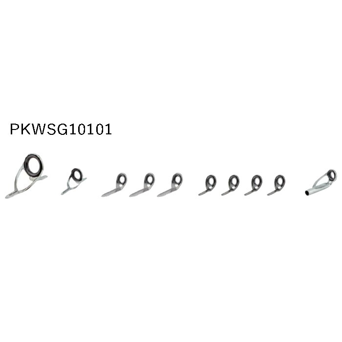 PKWSG10101 ガイドセット トップガイド付き Pカラー ステンレスSiC SIC ベイトフィネスセット 富士工業 Fuji工業 フジ ステンレスフレーム SiCリング ルアー バス トラウト メバリング ライトジギング 船小物 メバル ブリ キス カワハギ