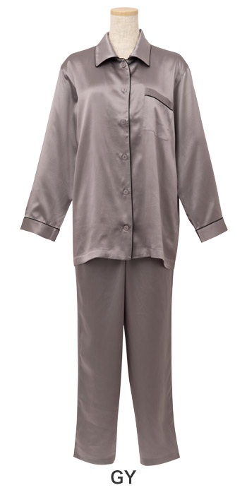 【10%OFF】ワコール 睡眠科学 シルクサテン パジャマ 上下セット レディース YDX508 【10%OFF】ワコール 睡眠科学 シルクサテン パジャマ 上下セット レディース YDX508