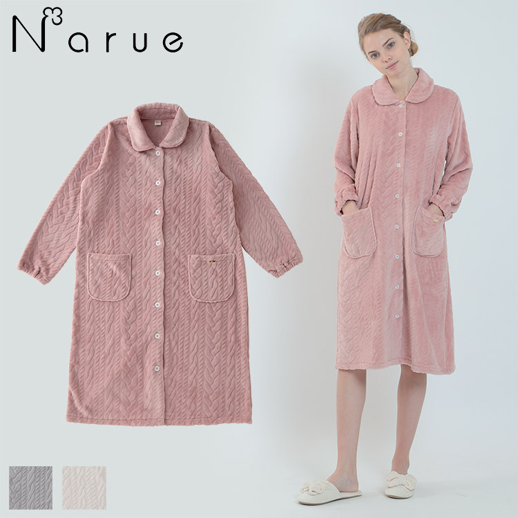 楽天市場 30 Off ナルエー Narue ソフティスノーケーブル ルームウェア ワンピース 前開き 全3色 M L アンテシュクレ インナーワールド