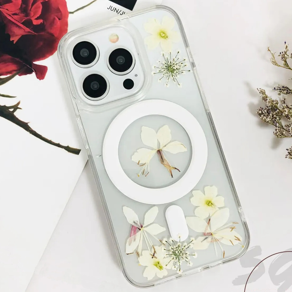 りらっくまページ★押し花ケース 楽天市場】スマホケース 押し花 カバー iPhone16 Plus iPhone16 Pro