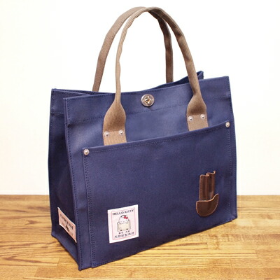 楽天市場】【犬印鞄】犬印鞄×HELLO KITTY／インディゴ染め帆布 合切袋
