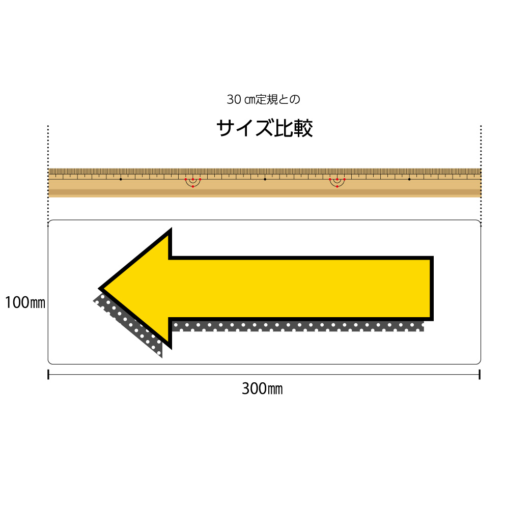 楽天市場 パネル W300 H100mm 矢印のみ 左 案内 誘導 看板 ピクト こちら 矢印 左向き イラスト 文字なし イラストのみ 角丸加工 穴あけ加工 選べる 青 黄 緑 赤 おしゃれ 可愛い シンプル クリックポスト ポストにお届け イヌのかんばんや