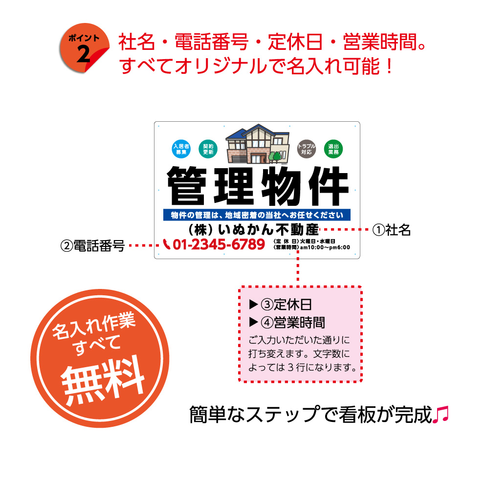 安い パネル 不動産 900 600mm 管理物件 賃貸 地域密着 可愛い イラスト 看板 名入れ無料 大きい 目立つ わかりやすい シンプル 管理 角丸加工無料 穴あけ無料 結束バンド付 選べる 文字打ち替えw Rakuten Buta Pn Mamuju Go Id