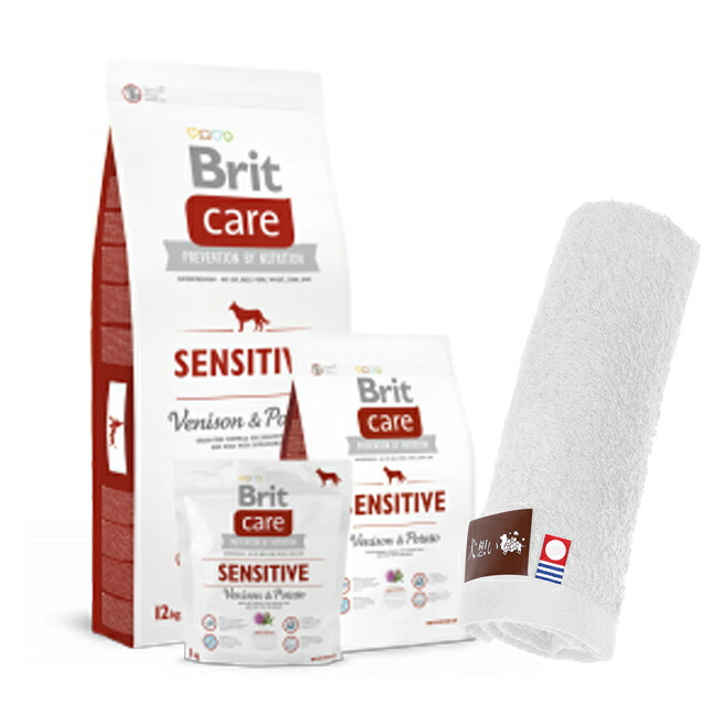 【送料無料】ブリット Brit ケア センシティブ 12kg 【今治ハンドタオルプレゼント】【タオルカラー ホワイト】