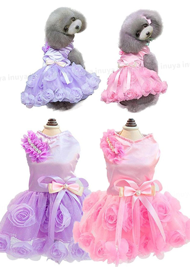 アウトレット ピンクxl パープルsのみ 犬服 フリル フリフリ ワンピース ドレス パール ピンク パープル 小型犬 春 夏 チワワ ヨーキー トイプードル マルチーズ ダックスフンド シュナウザーなど ペット 洋服 おしゃれ Giosenglish Com