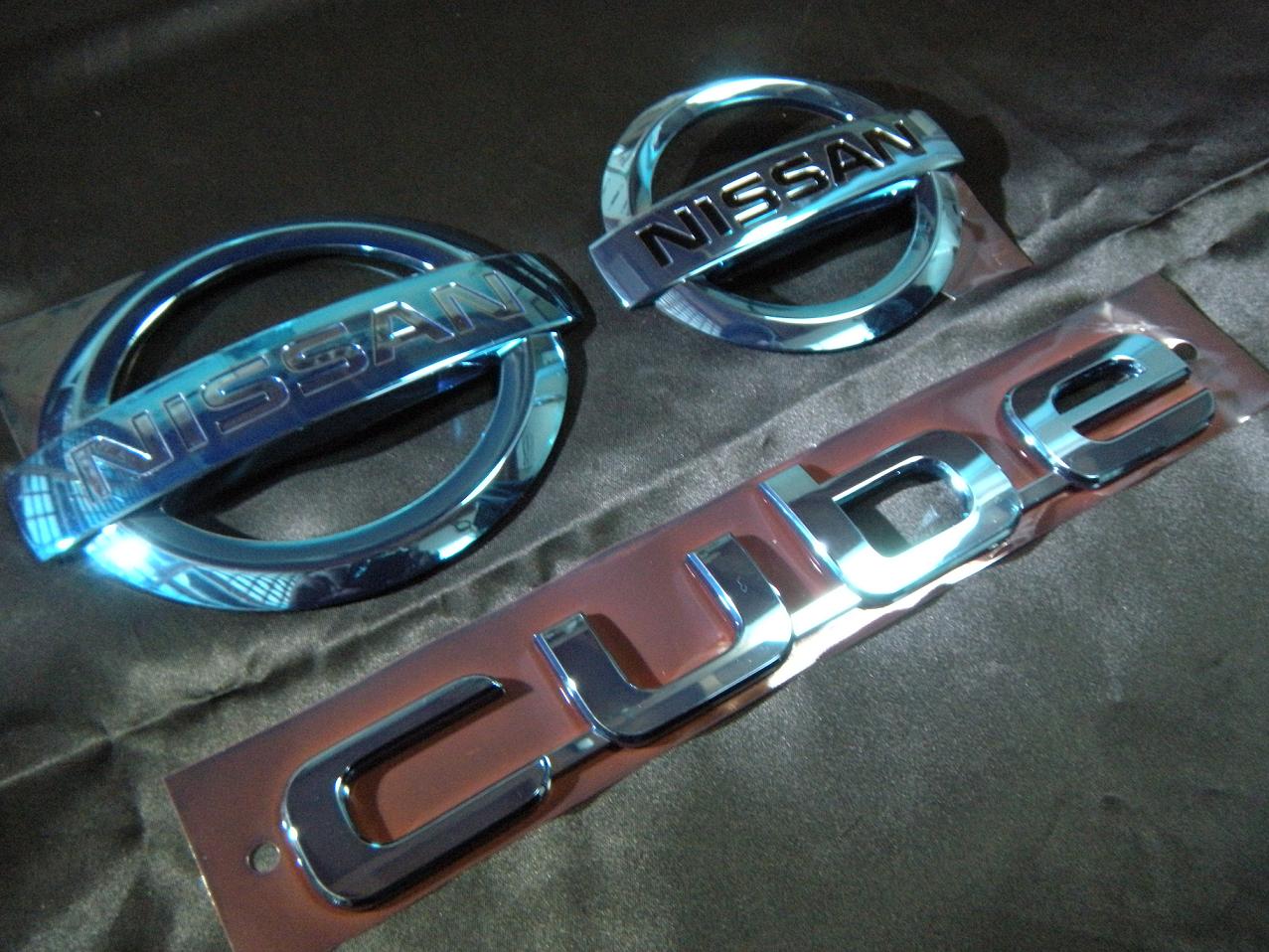 立方体 ブルーメッキエンブレム 地 文句なし メッキ 襟メッキ 書割 単品 車輌 車セクション カーパーツ クオンティティー性状 送料無料 Rosadiy De