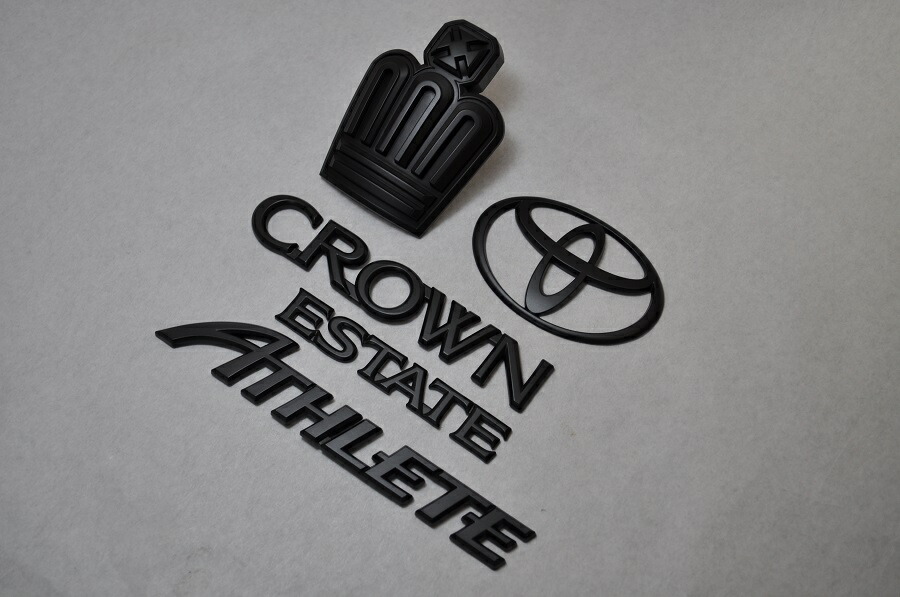 血統クラウンエステート 絨緞黒奴 ピアノブラックエンブレム 条目 文句無し メッキ 可愛い消し 縄付き 固化 単品 車駕 車部分 鉄道車両パーツ 数性質 送料無料 Pghintheround Com