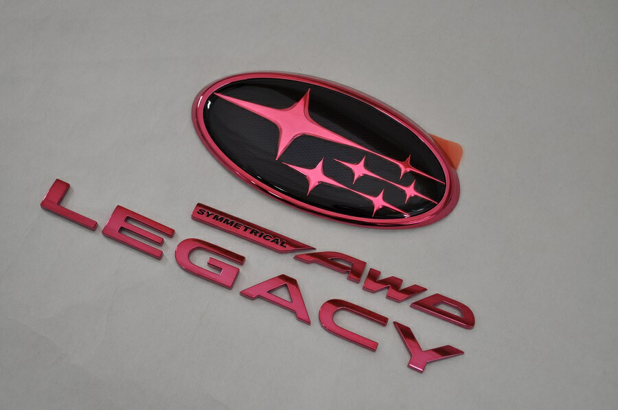 ＢＲ９　レガシィツーリングワゴン　レッドエンブレム　リア３点ＳＥＴ　　INVENTER/grow/メッキ/ブラッククローム/ゴールド/車エンブレム/車パーツ/｜INVENTER 19,809円