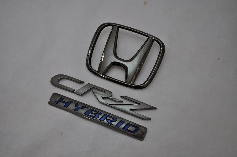 ZF2 CRーZハイブリッド ブラックメッキエンブレムリア3点SET 純正 メッキ カラーメッキ セット 単品 車 車パーツ カーパーツ 高品質 送料無料