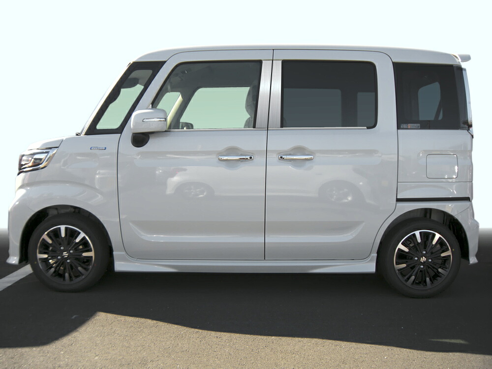 【ハイクオリティー】MM53　フレアワゴン/フレアワゴンカスタム MM53　（カスタム共通）　ステンレス　ピラー　ヘアライン　INVENTER/grow/ピラーパネル/メッキピラー/車パーツ/鏡面