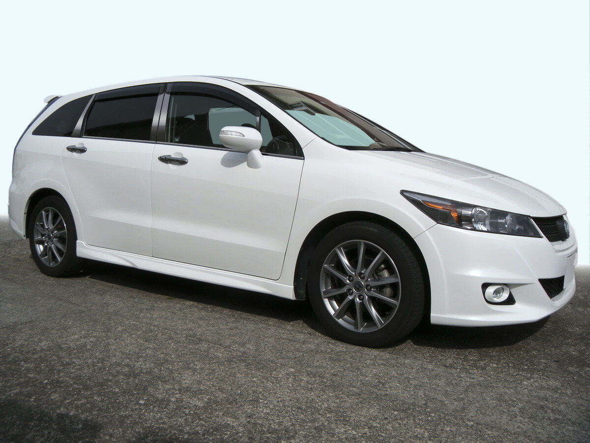【最鏡面】ＲＮ６ストリーム　ステンレス　ドアモール　鏡面 ブラック　INVENTER/grow/モール/ベルトモール/車パーツ/鏡面