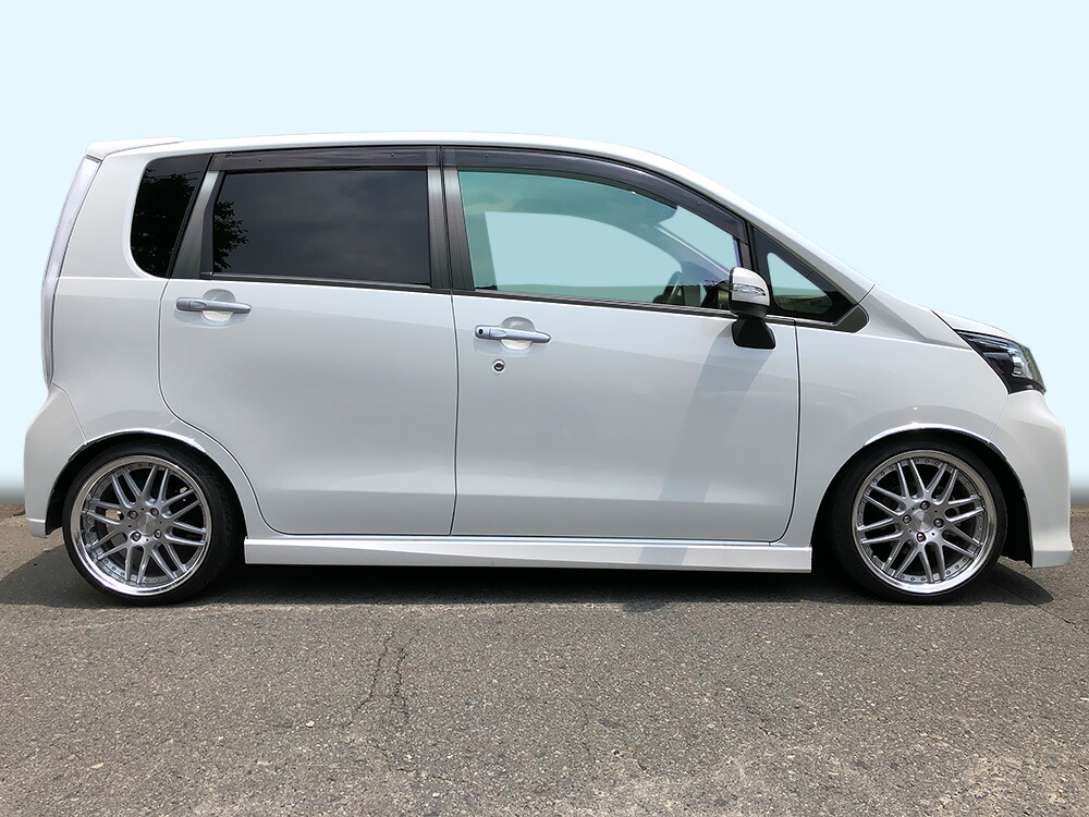 【ハイクオリティー】ＬＡ１００Ｓ　ムーブ　　ステンレス　ピラー　ヘアラインブラック　INVENTER/grow/ピラーパネル/メッキピラー/車パーツ/鏡面