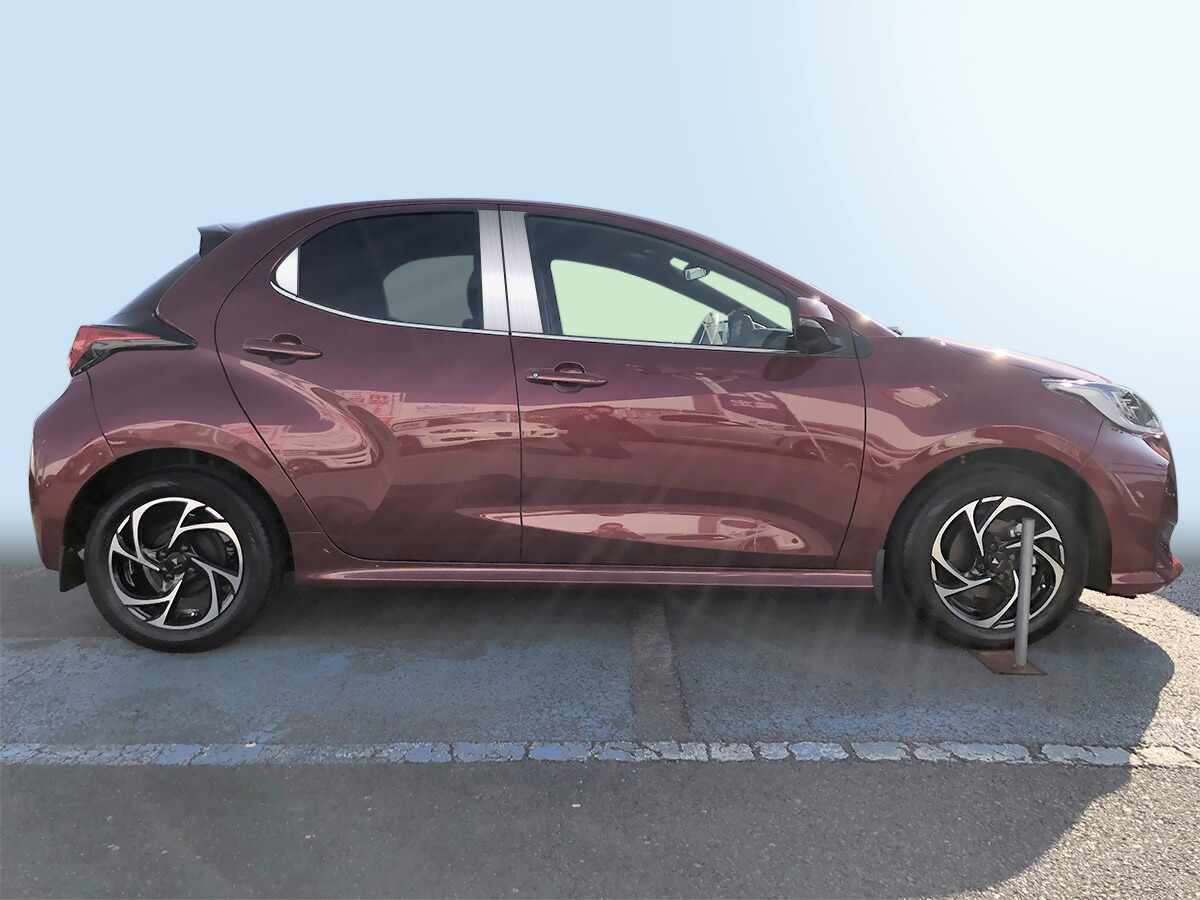 【ハイクオリティー】YARIS　ヤリス　MXPA15/MXPH15/MXPH10/KSP210/MXPA10　ステンレス　ピラー　ヘアライン　INVENTER/grow/ピラーパネル/メッキピラー/車パーツ/鏡面｜INVENTER