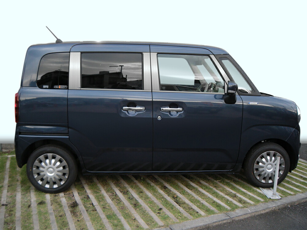 【ハイクオリティー】MX81S　ワゴンRスマイル　ステンレス　ピラー　ヘアライン　INVENTER/grow/ピラーパネル/メッキピラー/車パーツ/鏡面｜INVENTER
