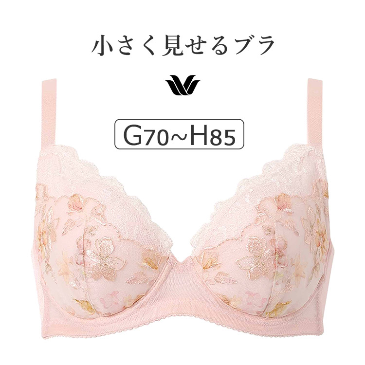 新品ワコール　サルート　大きいサイズブラジャーG80 小さく見せるブラ btj216image1.jpg