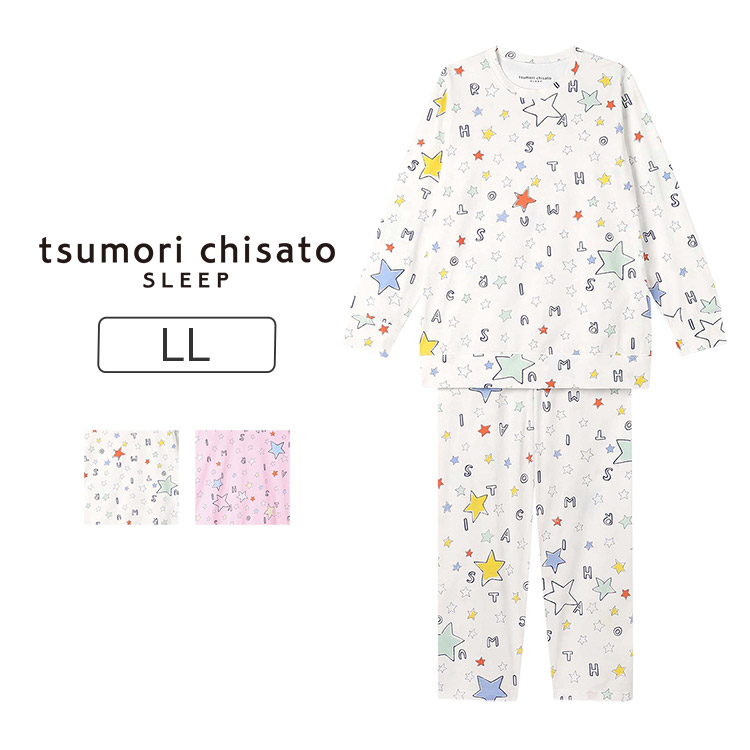 【23％OFF】ワコール ツモリチサト スリープ パジャマ 上下セット 10分丈・10分袖 LL UDX558｜intesucre lingerie selection