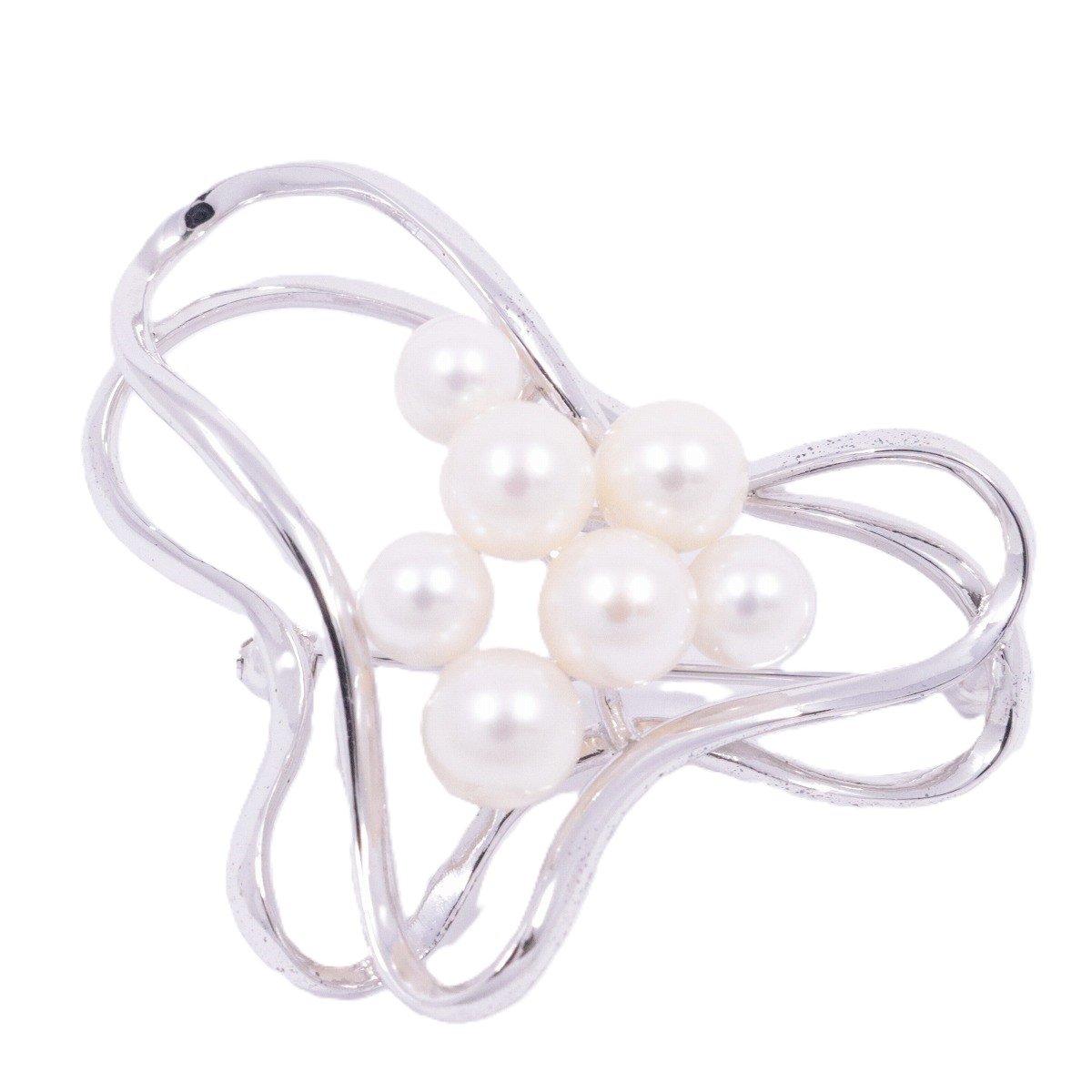 MIKIMOTO ミキモト アコヤ 本真珠 ブローチ パール9粒