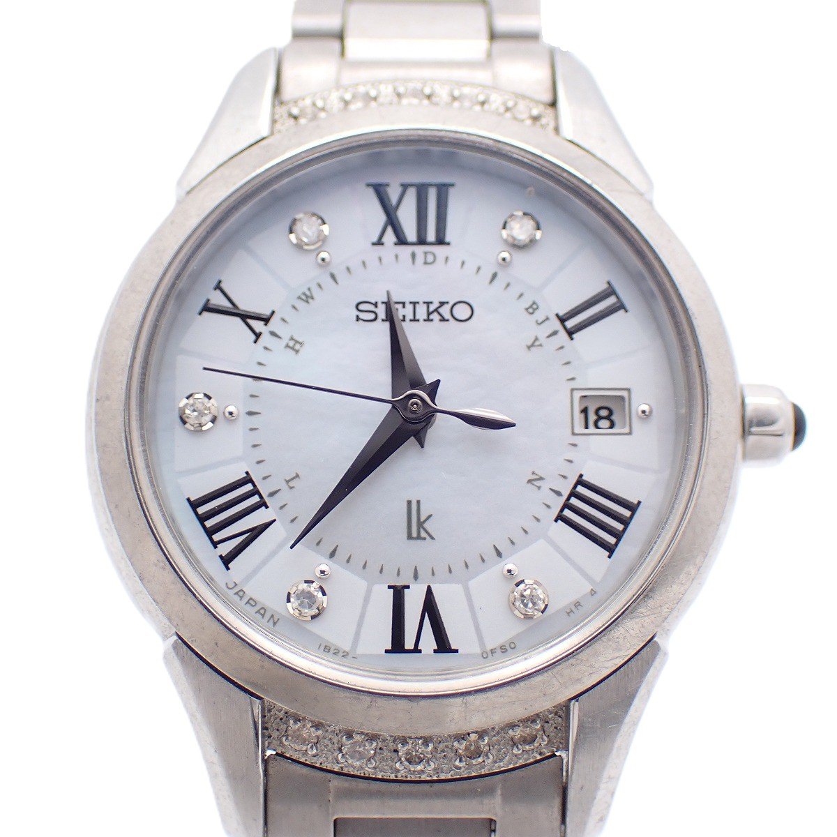 【中古】SEIKO セイコー LUKIA ルキアヤセ 綾瀬遠々しい産みだす押さえる ソーラー電磁波 ウオッチ 金剛石入り口・入口 SSVW115 / 1B22-0CL0【いおき質店】管理すること2