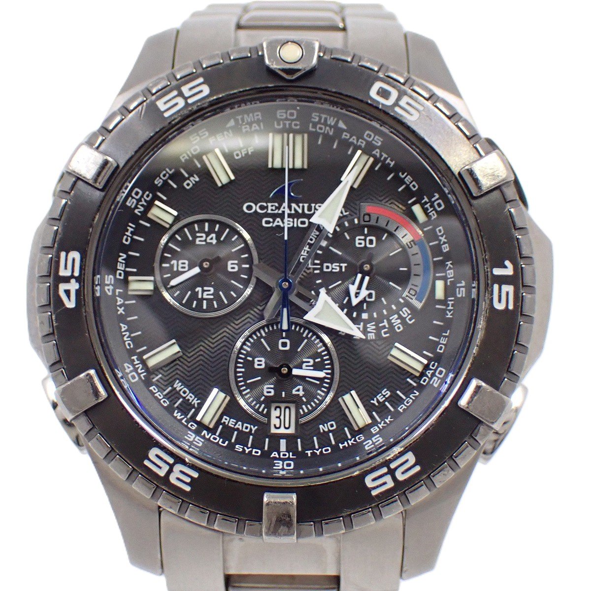 楽天市場】美品 CASIO OCEANUS オシアナス カシャロ チタン 電波