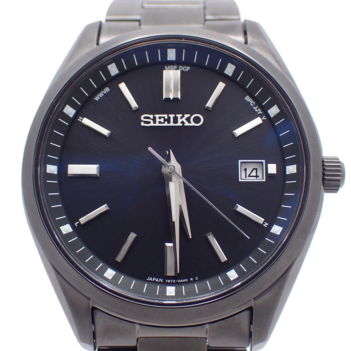 【中古】【美品】SEIKO セイコー 選りぬき S続きもの ソーラー電磁波 メンズ ウオッチ 黒いこと SBTM325 / 7B72-0AC0【いおき質店】管理すること2