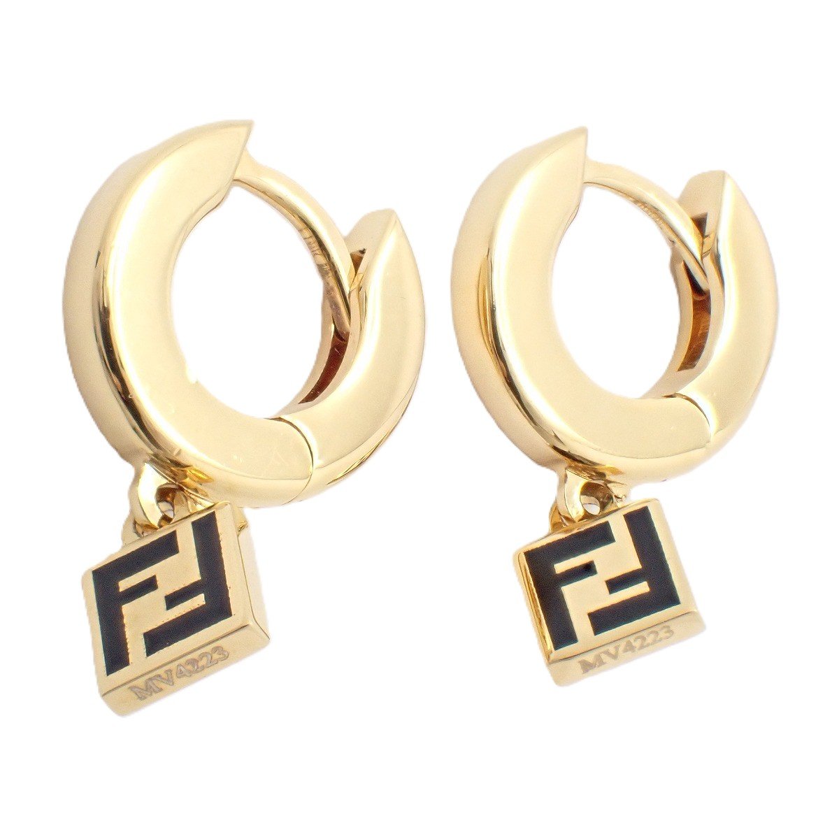 【中古】FENDI フェンディ フォーエバーフェンディ フープ ピアス ゴールド色金具【いおき質店】|いおき質店 店