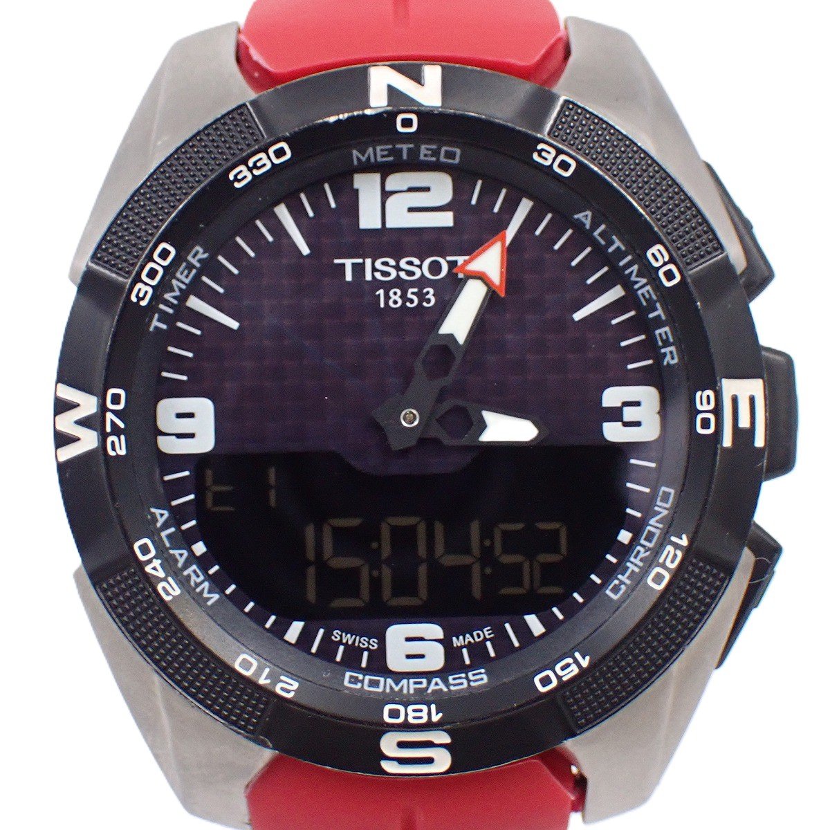 【中古】TISSOT ティソ Tタッチ エキスパート ソーラー アナデジ メンズ 腕時計 純正ラバーベルト T091.420.47.057.00【いおき質店】